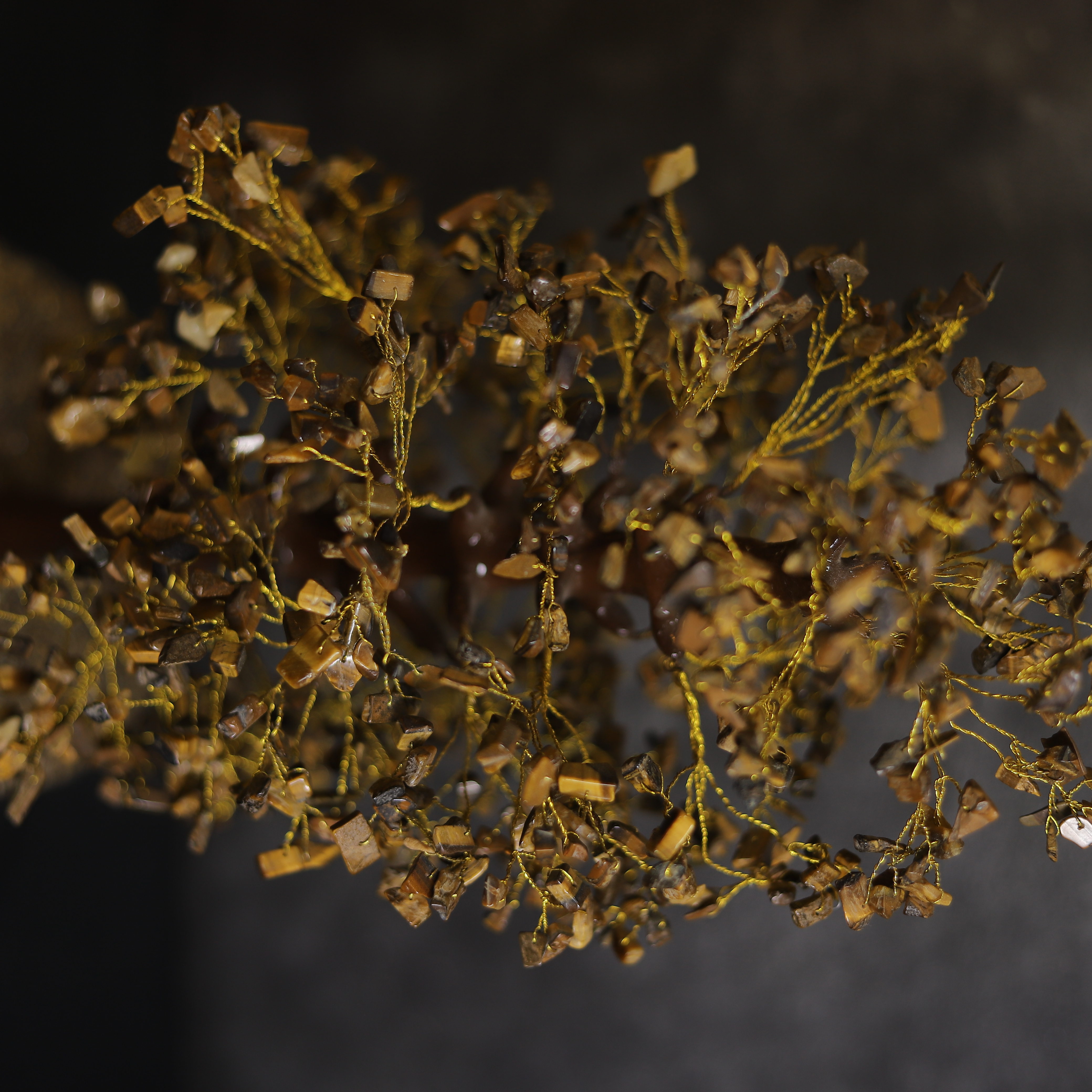 Tiger Eye Crystal Gemstone Tree