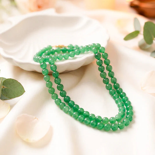 Green Aventurine Mala - 8mm || 108 Beads