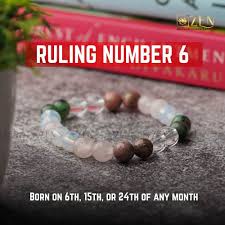 7 CHAKRASS RULING NUMBER 6 BRACELET(Born on the 6th, 15th, or 24th of any month)