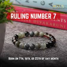 7 CHARKASS RULING NUMBER 7 BRACELET( Born on the 7th, 16th, and 25th of any month)
