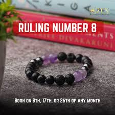 7 CHAKRASS RULING NUMBER 8 BRACELET(Suitable for: Born on the 8th, 17th, 26th of any month)