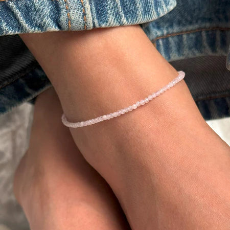 Rose Quartz Anklet